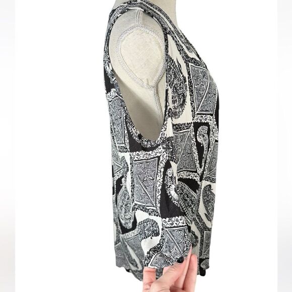 Show Me Your Mumu Black & White Peta-Boo Tunic In Color-Eat Pray Mu - Picture 4 of 6